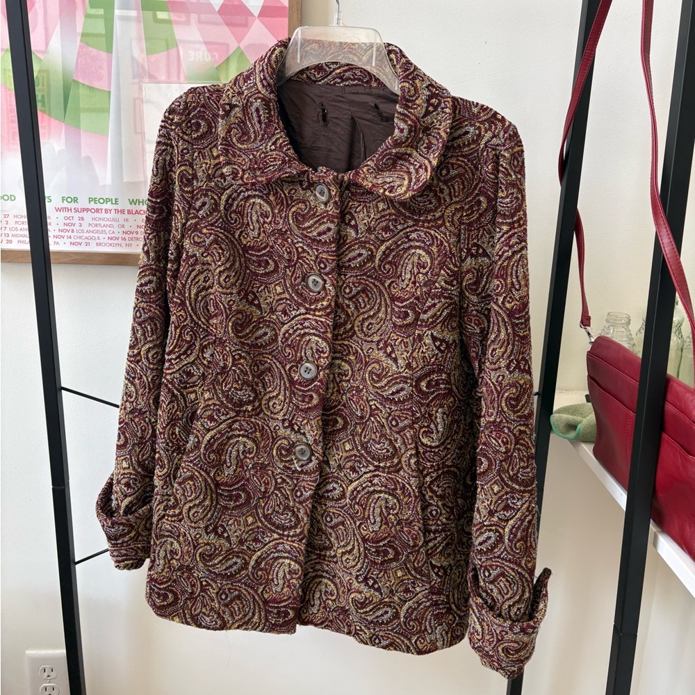 VINTAGE Paisley Patterned Women's Jacket